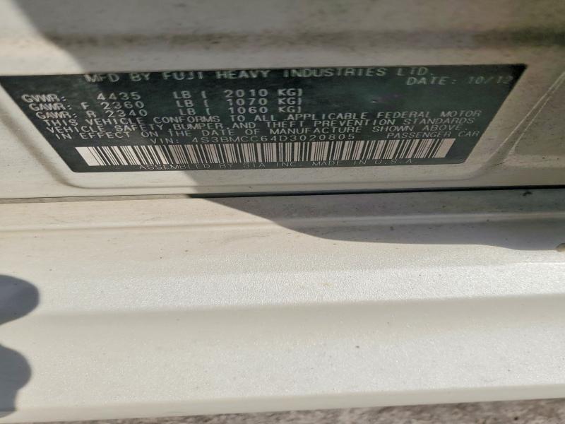 Aukcja sprzedaży 2013 Subaru Legacy, vin: 4S3BMCC64D3020805, numer aukcji: 69742776