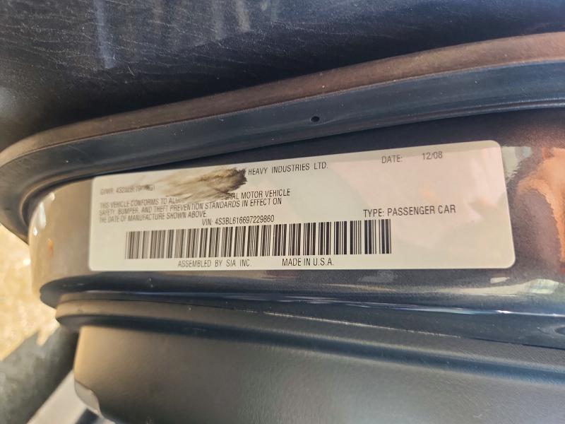 Aukcja sprzedaży 2009 Subaru Legacy, vin: 4S3BL616697229860, numer aukcji: 67710476
