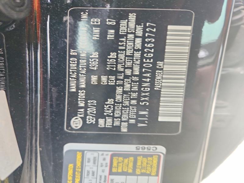 Aukcja sprzedaży 2014 Kia Optima, vin: 5XXGN4A70EG263727, numer aukcji: 69158266