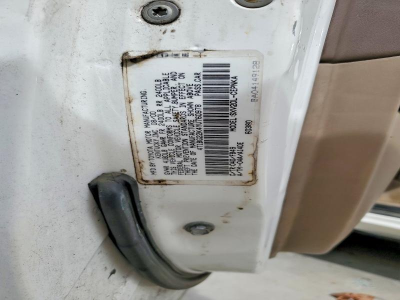 Продажа на аукционе авто 2000 Toyota Camry, vin: 4T1BG22K4YU760978, номер лота: 69452836