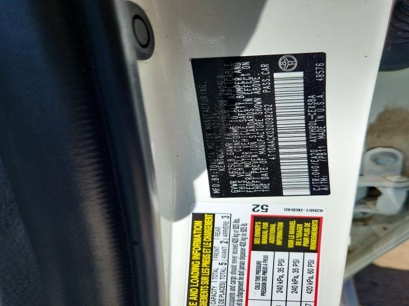 68634436 :رقم المزاد ، 4T1DAACK0SU098262 vin ، 2025 Toyota Camry مزاد بيع