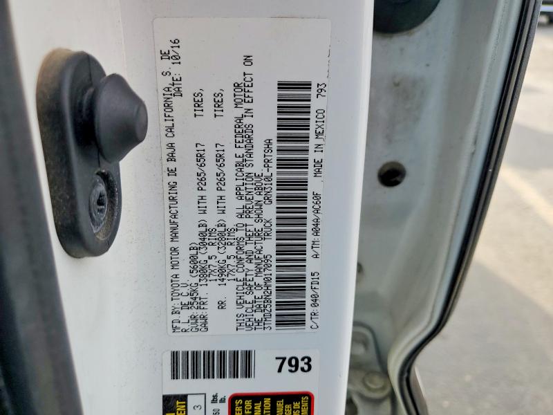 Aukcja sprzedaży 2017 Toyota Tacoma, vin: 3TMDZ5BN2HM017095, numer aukcji: 67132256