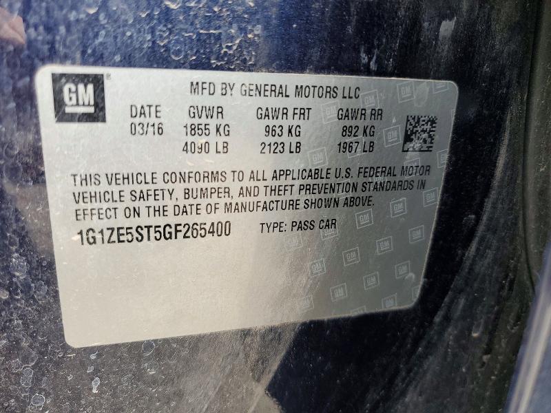 Продажа на аукционе авто 2016 Chevrolet Malibu, vin: 1G1ZE5ST5GF265400, номер лота: 67308746