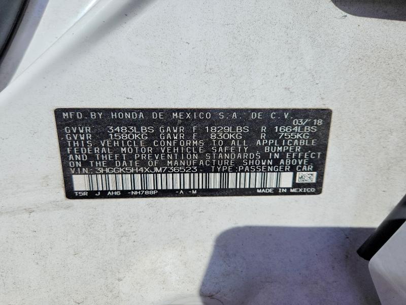 2018 Honda Fit მანქანა იყიდება აუქციონზე, vin: 3HGGK5H4XJM736523, აუქციონის ნომერი: 68296486