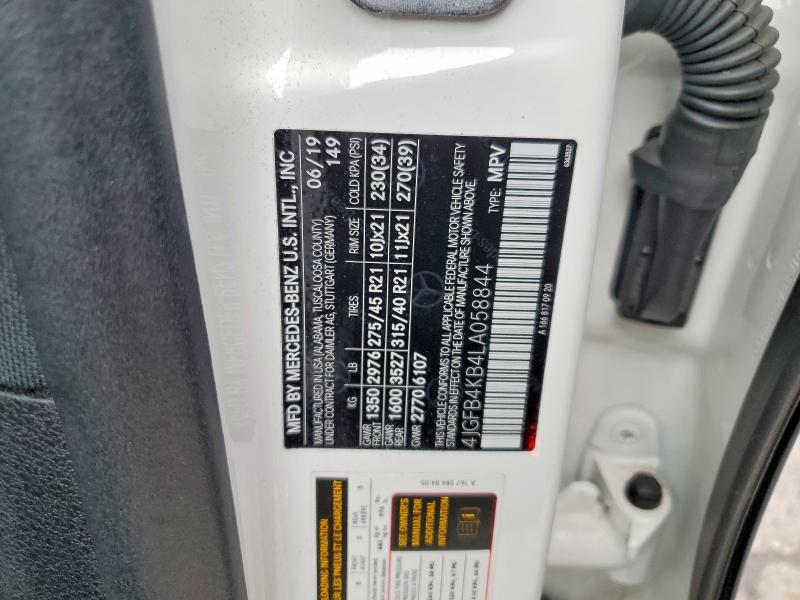 70842556 :رقم المزاد ، 4JGFB4KB4LA058844 vin ، 2020 Mercedes-benz Gle مزاد بيع