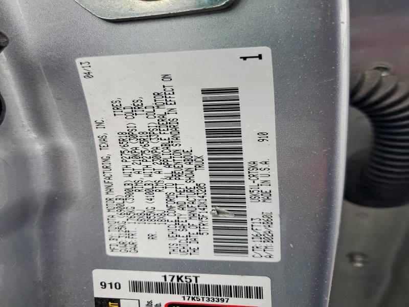 Aukcja sprzedaży 2013 Toyota Tundra, vin: 5TFRY5F14DX143205, numer aukcji: 70033186