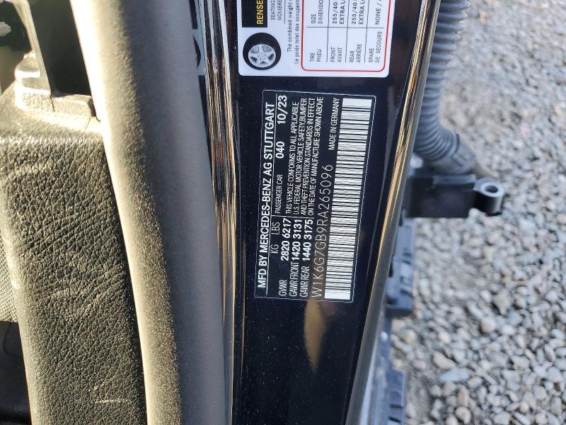2024 Mercedes-benz S მანქანა იყიდება აუქციონზე, vin: W1K6G7GB9RA265096, აუქციონის ნომერი: 69919946