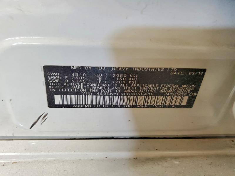 70620386 :رقم المزاد ، 4S3BNAF68H3056418 vin ، 2017 Subaru Legacy مزاد بيع