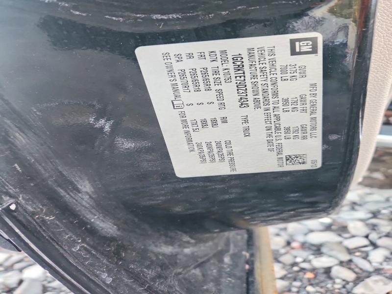 2013 Chevrolet Silverado მანქანა იყიდება აუქციონზე, vin: 1GCRKTE79DZ374343, აუქციონის ნომერი: 70876636