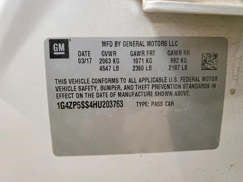 Aukcja sprzedaży 2017 Buick Lacrosse, vin: 1G4ZP5SS4HU203763, numer aukcji: 67009176