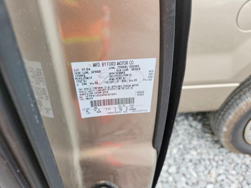 Продаж на аукціоні авто 2004 Ford F150, vin: 1FTPX14534NC61041, номер лоту: 68917886