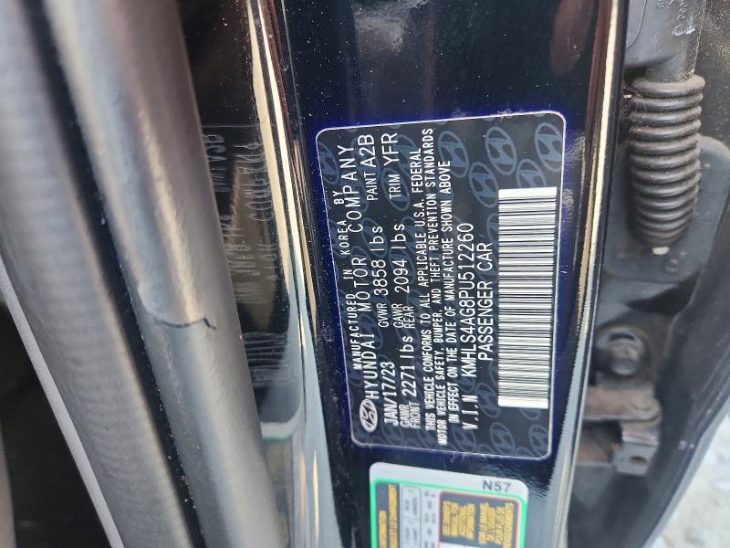 66902446 :رقم المزاد ، KMHLS4AG8PU512260 vin ، 2023 Hyundai Elantra مزاد بيع