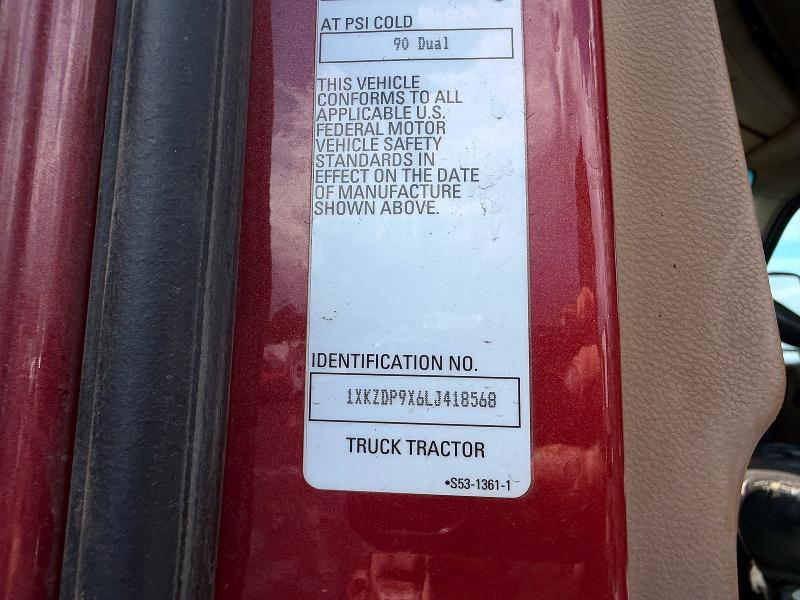 2020 Kenworth Construction მანქანა იყიდება აუქციონზე, vin: 1XKZDP9X6LJ418568, აუქციონის ნომერი: 68750026