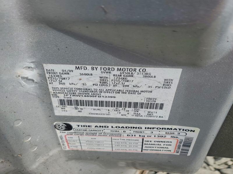 Aukcja sprzedaży 2009 Ford F150, vin: 1FTRW14899FB13399, numer aukcji: 68334566