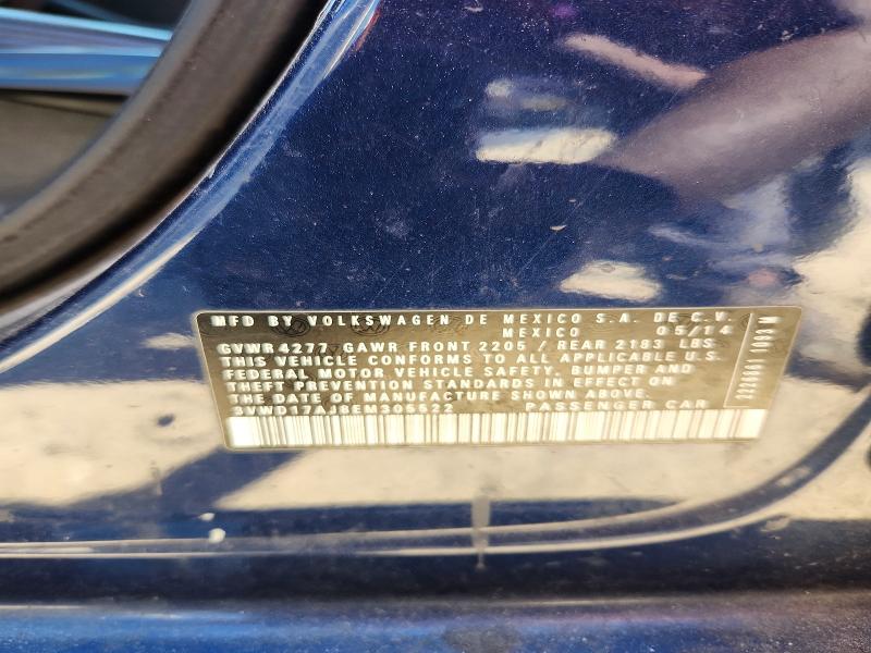 Продажа на аукционе авто 2014 Volkswagen Jetta, vin: 3VWD17AJ8EM305522, номер лота: 70661786