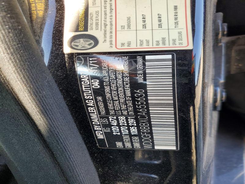 Продаж на аукціоні авто 2012 Mercedes-benz C, vin: WDDGF8BBXCA655636, номер лоту: 70739636