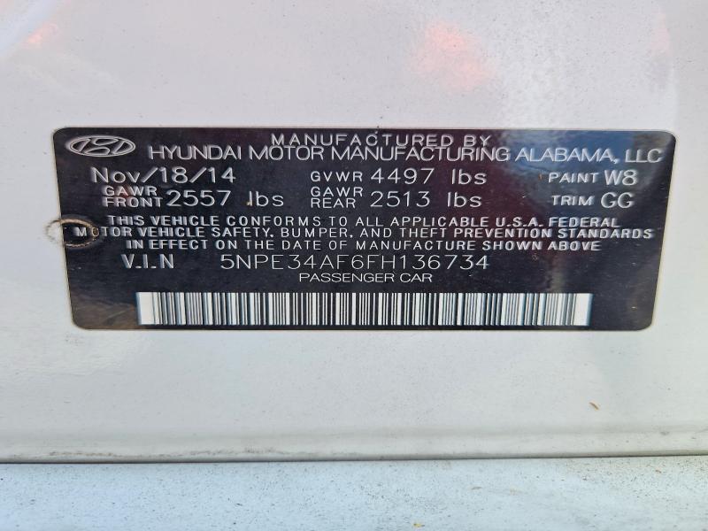 Продажа на аукционе авто 2015 Hyundai Sonata, vin: 5NPE34AF6FH136734, номер лота: 69105796