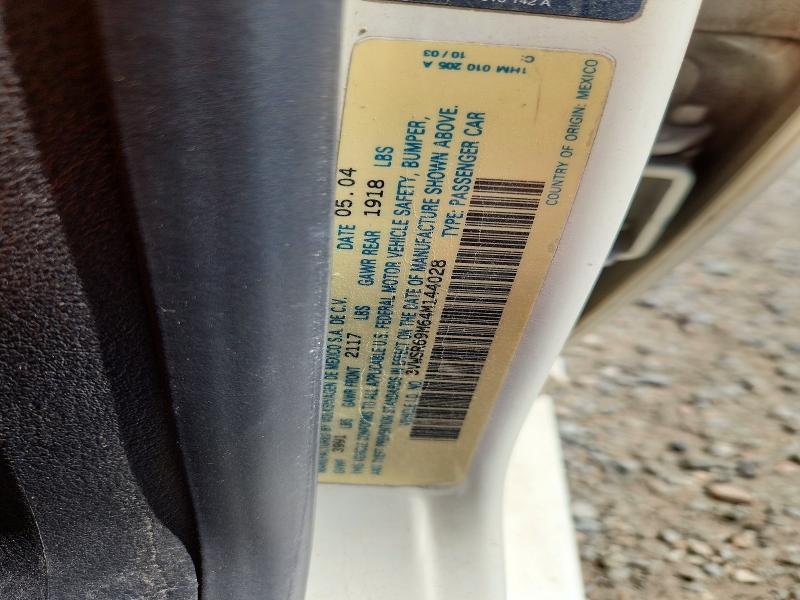 Aukcja sprzedaży 2004 Volkswagen Jetta, vin: 3VWSR69M64M144028, numer aukcji: 67990596
