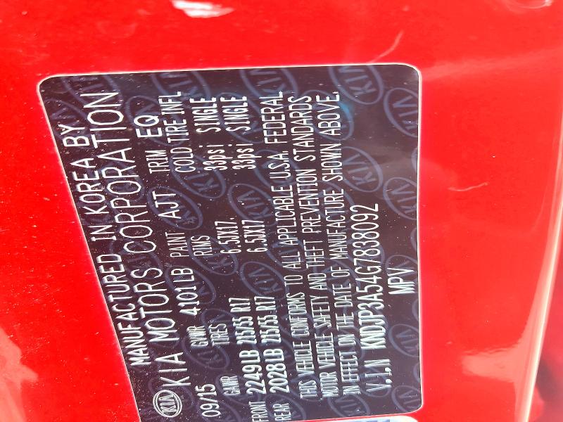 Aukcja sprzedaży 2016 Kia Soul, vin: KNDJP3A54G7838092        , numer aukcji: 69099616