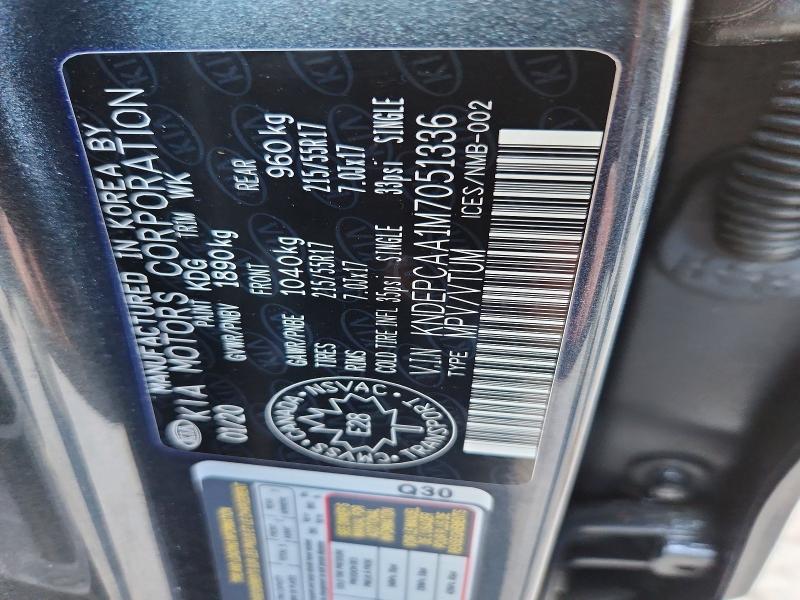 Продаж на аукціоні авто 2021 Kia Seltos, vin: KNDEPCAA1M7051336, номер лоту: 67564316