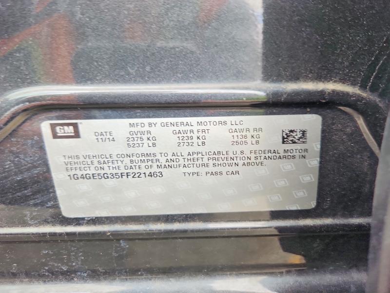 68809346 :رقم المزاد ، 1G4GE5G35FF221463 vin ، 2015 Buick Lacrosse مزاد بيع