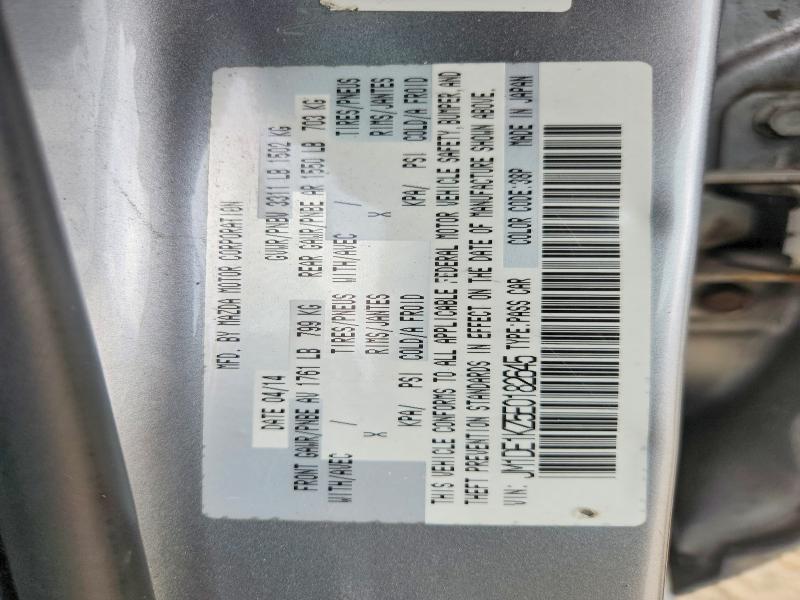 Aukcja sprzedaży 2014 Mazda Mazda2, vin: JM1DE1KZ5E0182645, numer aukcji: 68212496