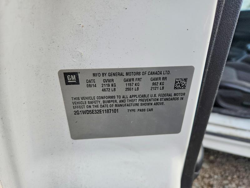 69759826 :رقم المزاد ، 2G1WD5E32E1187101 vin ، 2014 Chevrolet Impala Limited مزاد بيع