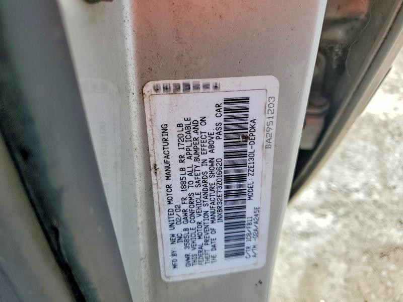 Продаж на аукціоні авто 2003 Toyota Corolla, vin: 1NXBR32E73Z016620, номер лоту: 67648006