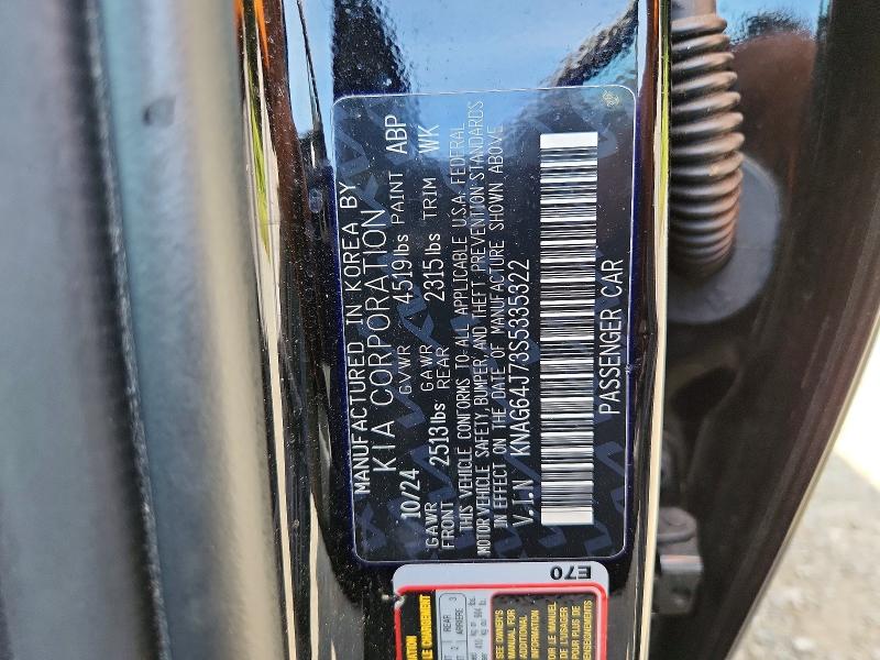 Aukcja sprzedaży 2025 Kia K5, vin: KNAG64J73S5335322, numer aukcji: 68335706