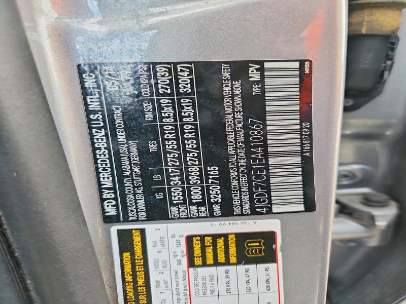 Продаж на аукціоні авто 2014 Mercedes-benz Gl, vin: 4JGDF7CE1EA410867, номер лоту: 67134756