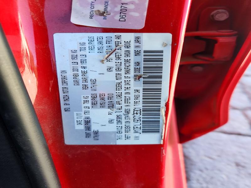 66205016 :رقم المزاد ، JM1DE1LY9C0135301 vin ، 2012 Mazda Mazda2 مزاد بيع