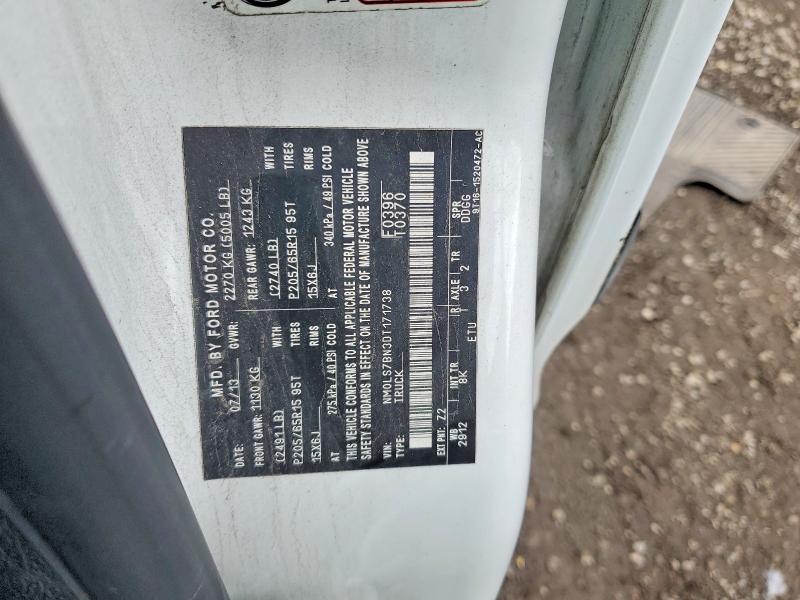 2013 Ford Transit Connect მანქანა იყიდება აუქციონზე, vin: NM0LS7BN3DT171738, აუქციონის ნომერი: 70845016