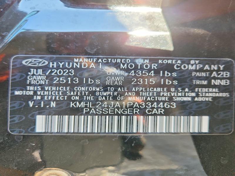 Продажа на аукционе авто 2023 Hyundai Sonata, vin: KMHL24JA1PA334463, номер лота: 68163716