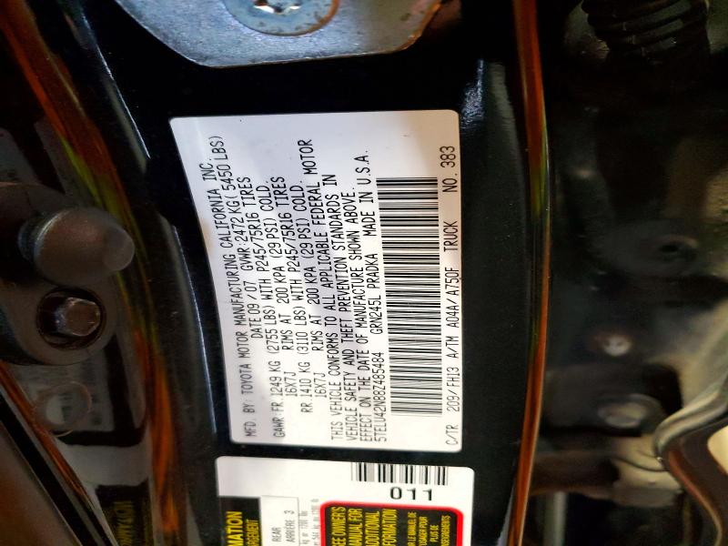 Aukcja sprzedaży 2008 Toyota Tacoma, vin: 5TELU42N88Z485484, numer aukcji: 67956276