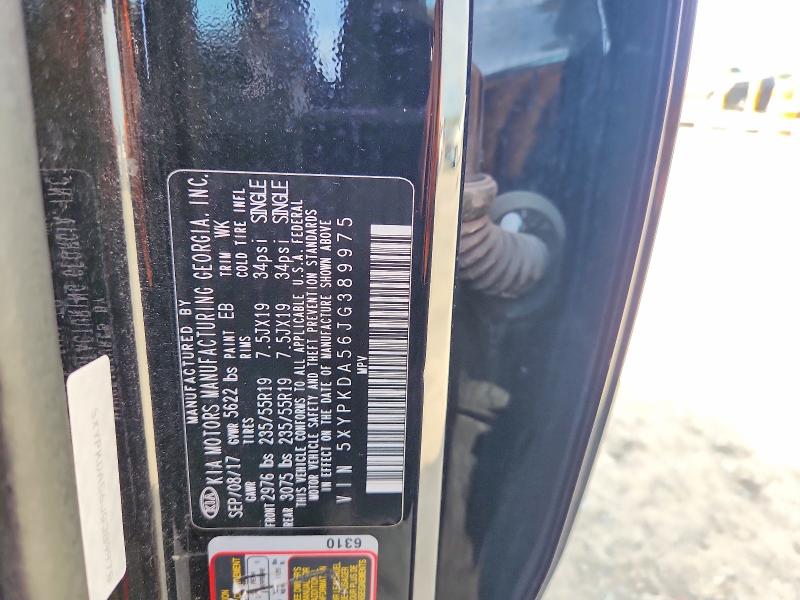 Продаж на аукціоні авто 2018 Kia Sorento, vin: 5XYPKDA56JG389975, номер лоту: 68537086