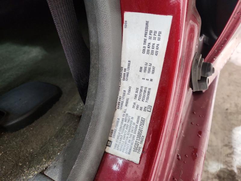 2005 Chevrolet Colorado მანქანა იყიდება აუქციონზე, vin: 1GCDT138858175587, აუქციონის ნომერი: 71042946