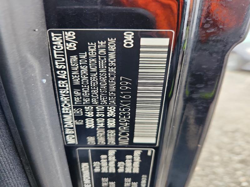 69807886 :رقم المزاد ، WDCYR49E35X161997 vin ، 2005 Mercedes-benz G مزاد بيع