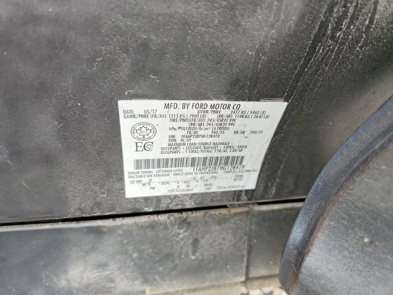 Продаж на аукціоні авто 2017 Ford Taurus, vin: 1FAHP2J87HG128419, номер лоту: 70342806