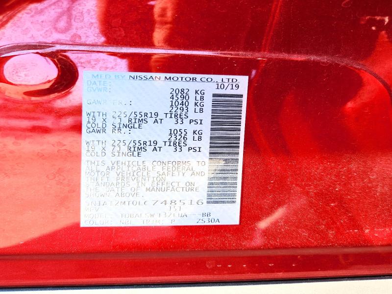 Aukcja sprzedaży 2020 Nissan Rogue, vin: 5N1AT2MT0LC748516, numer aukcji: 69134626