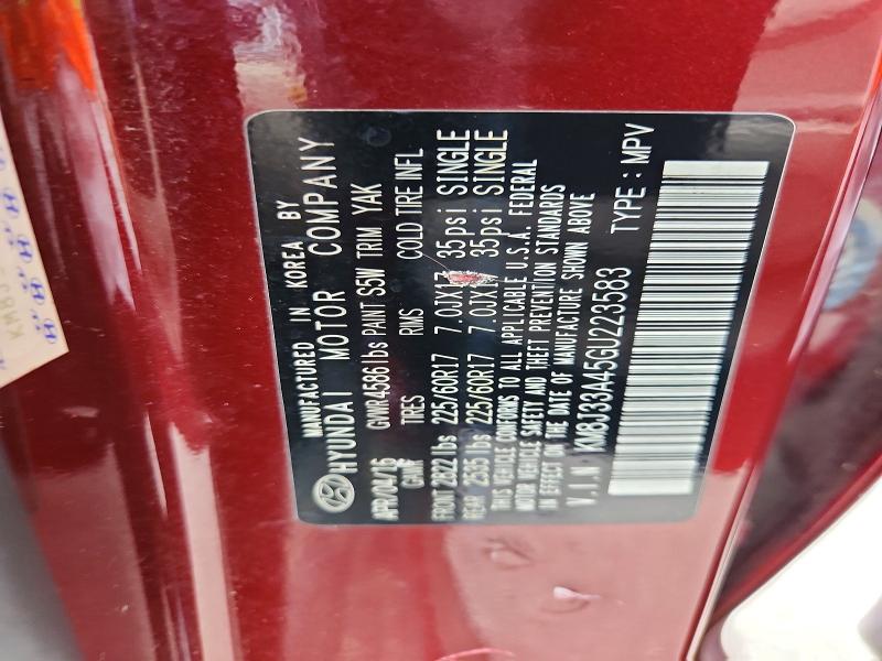 69822526 :رقم المزاد ، KM8J33A45GU223583 vin ، 2016 Hyundai Tucson مزاد بيع
