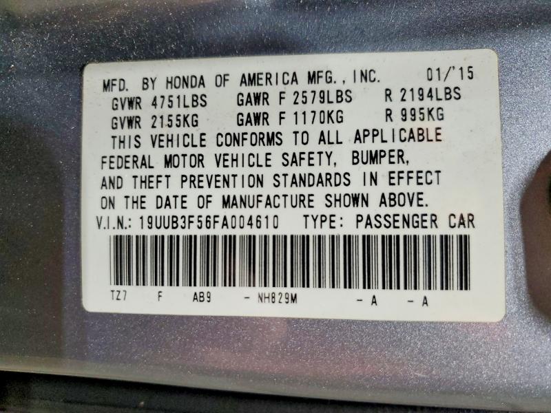 Продаж на аукціоні авто 2015 Acura Tlx, vin: 19UUB3F56FA004610, номер лоту: 70816636
