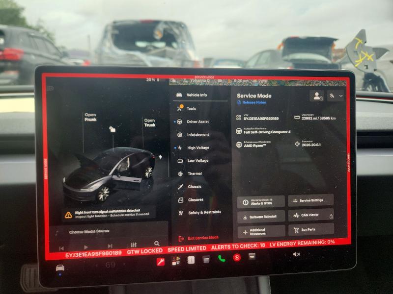 Продажа на аукционе авто 2025 Tesla Model 3, vin: 5YJ3E1EA9SF980189, номер лота: 67465386