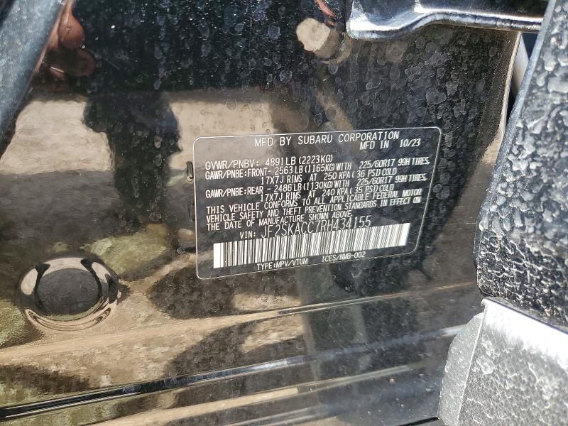 66097366 :رقم المزاد ، JF2SKACC7RH434155 vin ، 2024 Subaru Forester مزاد بيع