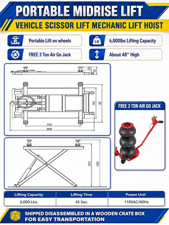 Auction sale of the 2027 Others Portable Scissor Car Lift, vin: 38913349, lot number: 70219566