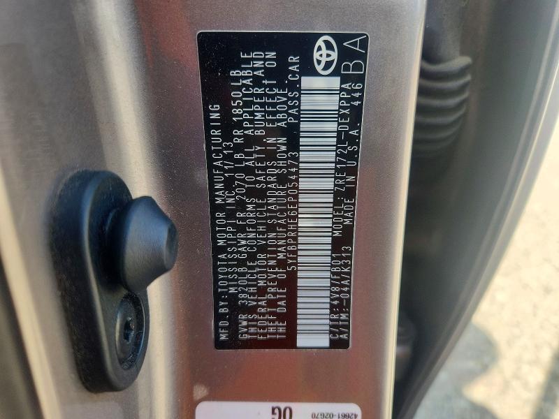 Aukcja sprzedaży 2014 Toyota Corolla, vin: 5YFBPRHE6EP054473, numer aukcji: 69532516