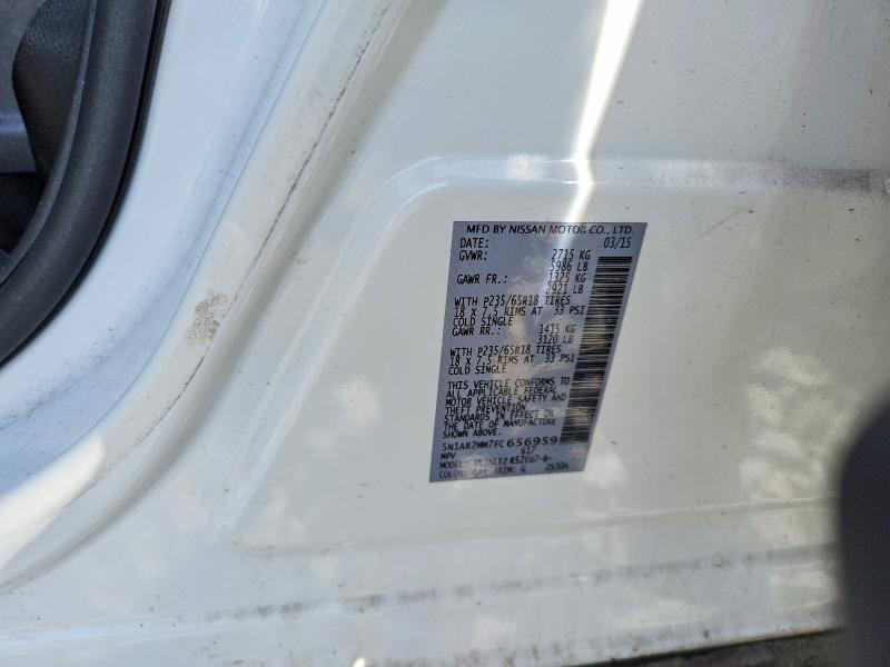 Aukcja sprzedaży 2015 Nissan Pathfinder, vin: 5N1AR2MM7FC656959, numer aukcji: 69755286