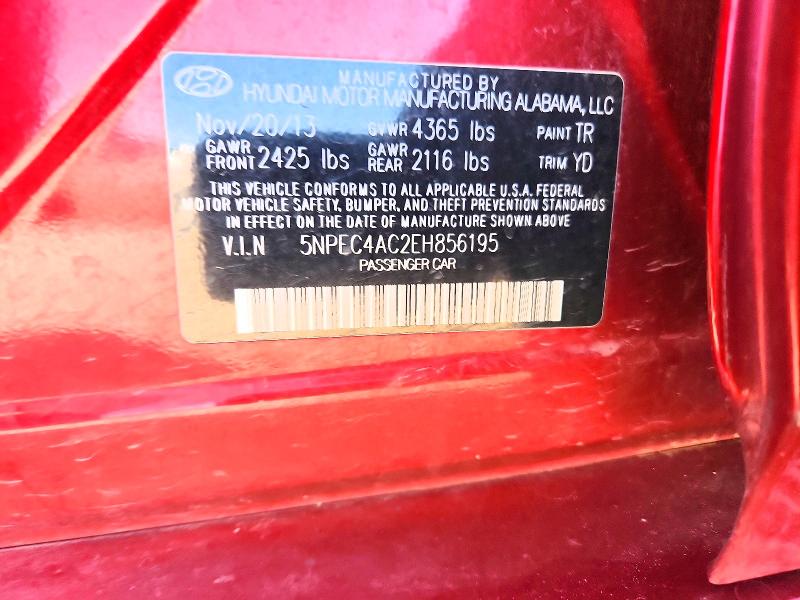 Продаж на аукціоні авто 2014 Hyundai Sonata, vin: 5NPEC4AC2EH856195, номер лоту: 70686806
