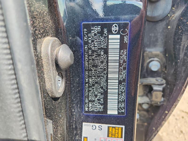 Aukcja sprzedaży 2020 Toyota Corolla, vin: JTDEPRAE4LJ039639, numer aukcji: 67635656