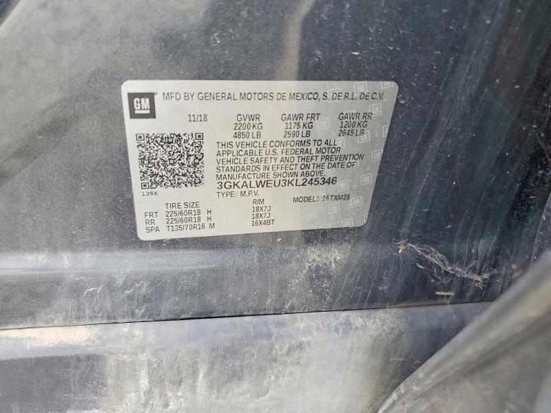 Продаж на аукціоні авто 2019 Gmc Terrain, vin: 3GKALWEU3KL245346, номер лоту: 68501306