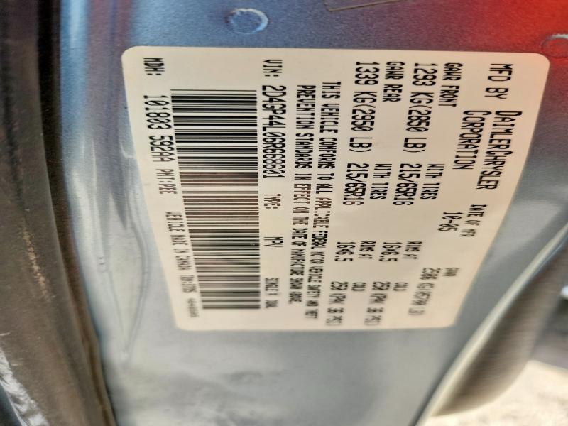 68683996 :رقم المزاد ، 2D4GP44L06R668601 vin ، 2006 Dodge Grand Caravan مزاد بيع